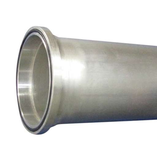 Aluminium buis Amphitec 8" x 1m | lasflens aan één zijde